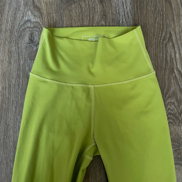 ECHT lime Green Seamless Scrunch Leggings High Rise Size XS - Picture 2 of 5